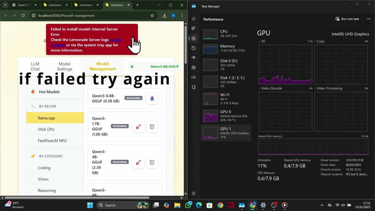 TUTORIAL LEMONADE SERVER AI NVIDIA WORK!!