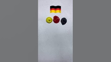 What Color do Mixed Flags Make #asmr #colormixing #paintmixing #satisfying