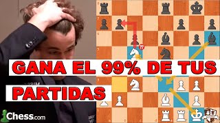 CARLSEN NOS MUESTRA POR QUE PIERDE  EL 99% DE LOS PRINCIPIANTES