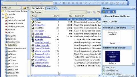 FrontPage Tutorial Applying a Theme to a Web Site Microsoft Training Lesson 5.1