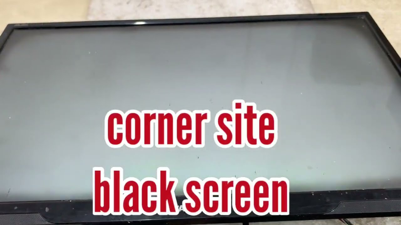 24 inch led tv white screen problem solved 