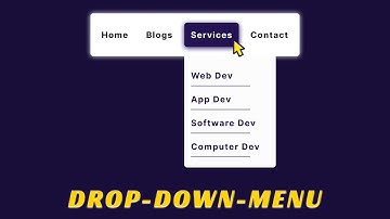 2 ways of making dropdown submenu | HTML, CSS & JavaScript