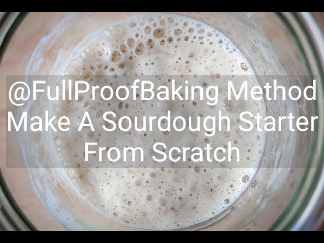 Full Proof Baking Sourdough Starter Kit | 1/2 Hour Guide Video (link) | Two  10oz Glass Smart Jars w/Thermometers, Rulers, Feeding Ratios | Digital