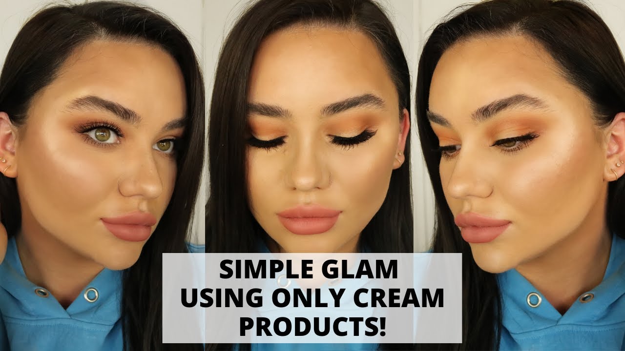 SOFT GLAM USING CREAM PRODUCTS + SOAP BROWS || SMJP MAKEUP