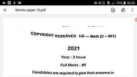 bbmku maths semester 6 question paper 13  2021