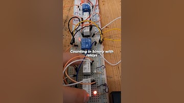 Counting in Binary with Relays | Simple Binary Counter Circuit #electronics