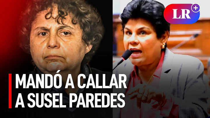 Norma Yarrow mand a callar a Susel Paredes durante...