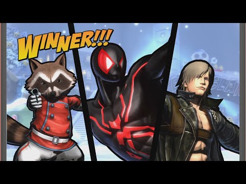 UMVC3 - SPIDER-MAN/ROCKET RACCOON/DANTE ONLINE 4!