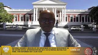 Select Committee on Appropriations, 14th September 2021 Update