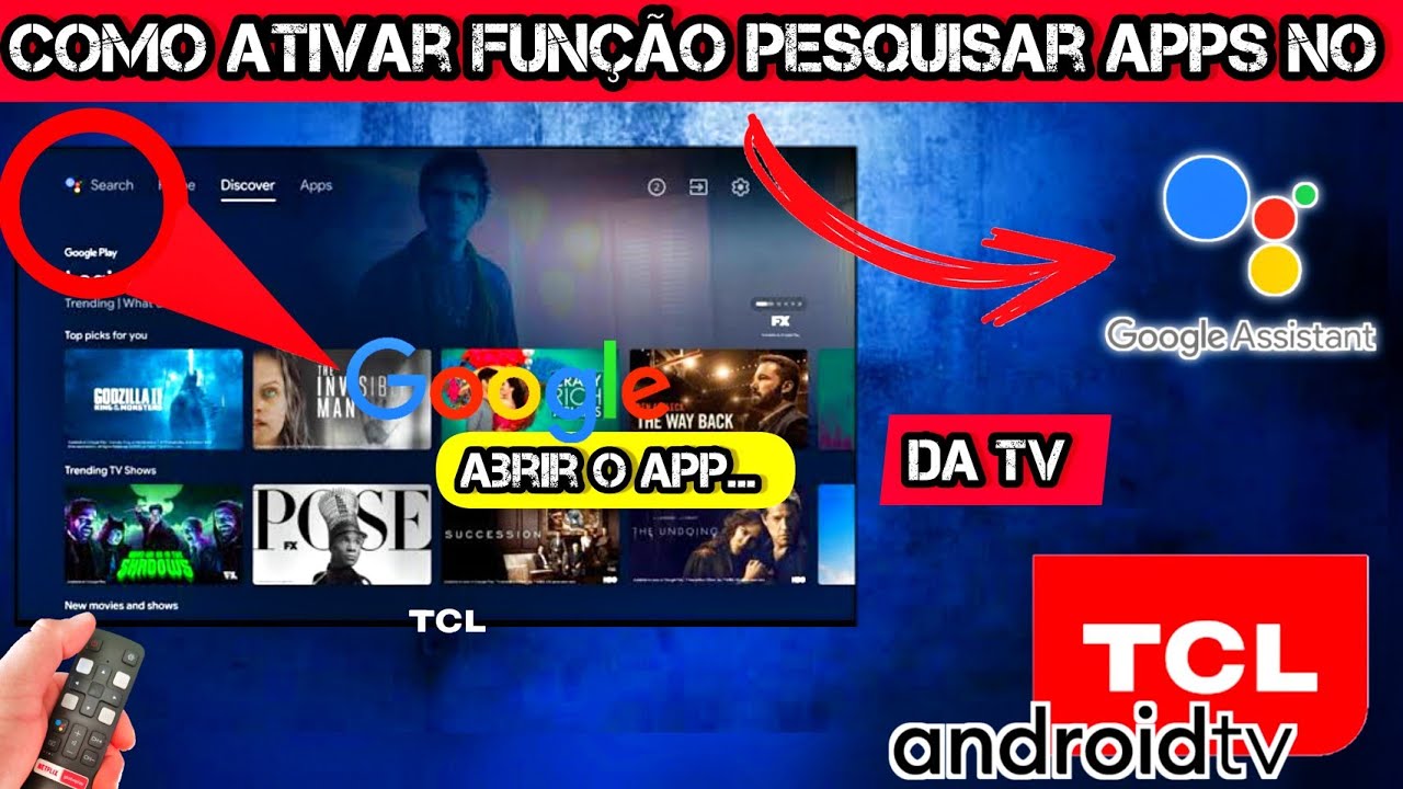 COMO ATIVAR FUNÇÃO PESQUISAR APPS NO COMANDO DE VOZ DA TV TCL ANDROID ...