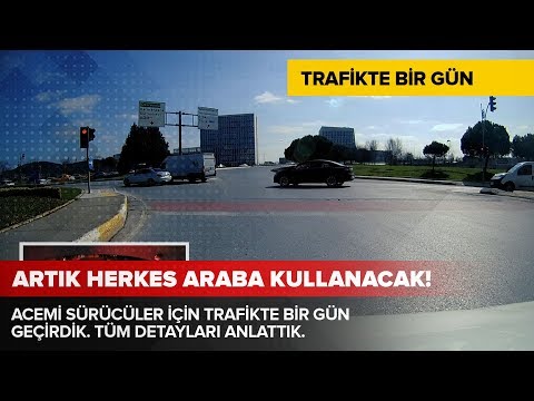 Acemi Sürücüler İçin Trafikte Bir Gün! / Sollama, Şerit İzleme, Dönüş ve Dahası