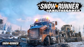 SnowRunner - Building the Bridge First Objective COMPLETED ! HINDI #anilthegamer #snowrunner