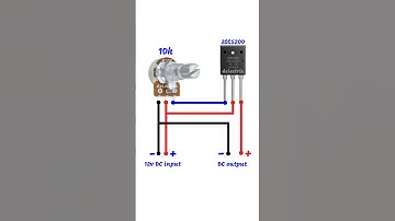 Adjustable DC Voltage Regulator with 2SC5200 Transistor #electronics #diy #diycircuit