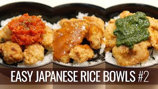 3 Low-Fat but Delish Japanese Chicken Bowls - EASY JAPANESE RICE BOWLS #2