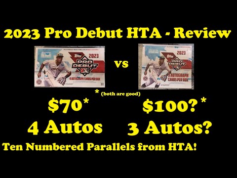 2023 Pro Debut HTA(Jumbo) Opening - HTA vs Hobby? Review and Comparison - 10 NUMBERED PARALLELS!