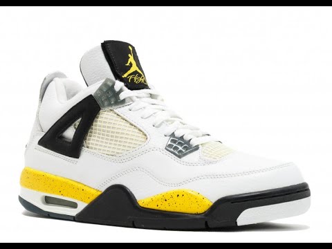 Air Jordan 4 Retro LS Tour Yellow 314254 171 - YouTube