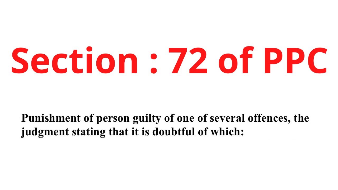 Section 72 PPC - YouTube