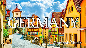 Germany – Flying Over Germany – Traditional German Music - Oompah Music – Munich, Berlin, Fussen