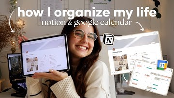 How I use notion & google calendar - content creator & uni 📖🎬💻| by originaltita