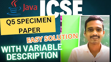 icse computer application 2025 specimen paper Q5 solution | computer application important questions