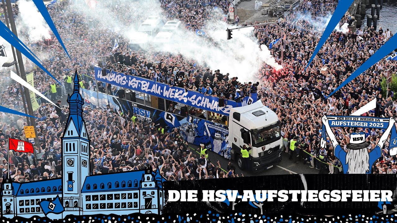 DIE HSV-AUFSTIEGSFEIER | Rathaus, Bustour und die große HSV-Party!