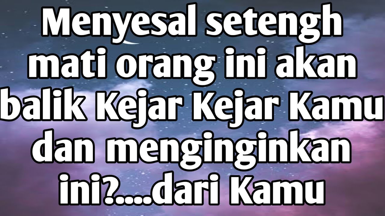 💙Gak Nyangka Orang Ini Menyesal Setengah Mati Sama Kamu Sampai Kejar Kejar Balik Kamu Karena💙#tarot 