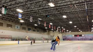 Girls Tried A Spinning Duet Move While Ice-skating But It Didn't End Well