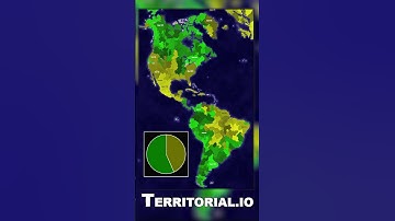 2 Team Normal Bot Battle America Territorial.io Timelapse #Shorts