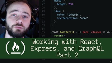 Working with React, Express, and GraphQL Part 2 (P5D27) - Live Coding with Jesse