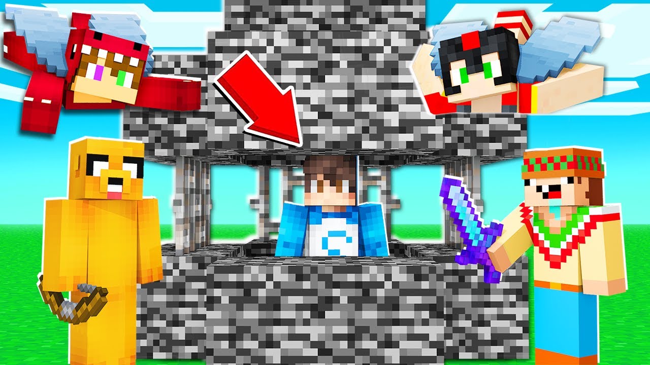 MIS AMIGOS me ENCERRARON en una PRISION DE BEDROCK y me ESCAPO😱 MINECRAFT con LOS COMPAS