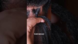 You do not need to see to do knotless braids ! #knotlessbraids #braids #braidinghair #howtoknotless