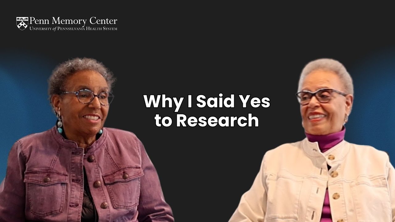 Why I Said Yes to Research at Penn Memory Center - YouTube