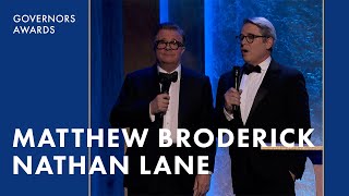 Matthew Broderick & Nathan Lane Honor Mel Brooks | 14th Governors Awards (2024)