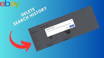 How to delete search history on ebay