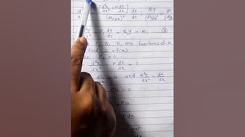 Linear differential equation of 2nd order (Solution by change of independent variable)