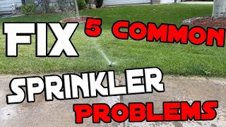 How to Fix 5 Common Sprinkler Head Issues