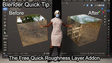Blender Quick Tip: The free Quick roughness layer addon