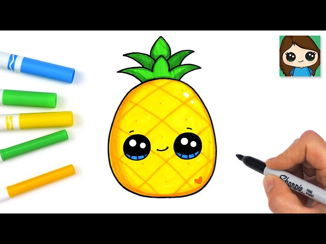 How to Draw a Simple, Super Kawaii Pineapple in Adobe Illustrator | Envato  Tuts+