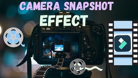 Camera snapshot effect in filmora X, || Filmora X tutorial || One Solution ||