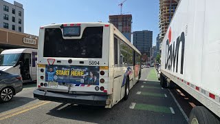 On-Board Ride: NJ TRANSIT 22 HOBOKEN (NABI 40-SFW 5894)