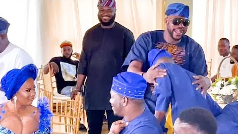 See How Odunlade Adekola Cracks People Up at Adeniyi Johnson and Seyi Edun’s Twins’ Naming Ceremony