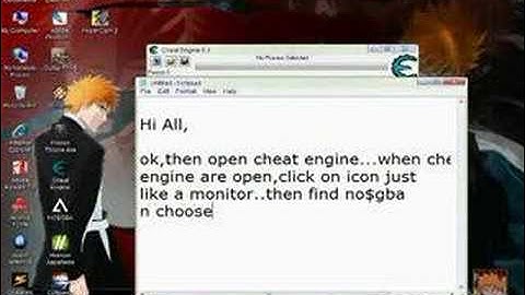 How To use CHEAT ENGINE on NO$GBA!