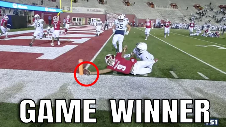 Indiana Game Winning Touchdown / Two Point Conversion vs #8 Penn State 2020