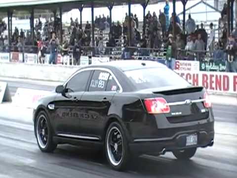 2010 Ford Taurus SHO Runs worlds first 12 second pass in the quarter mile!  12.75@108