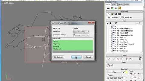 Trian3D Builder   Road Network from OpenStreetMap