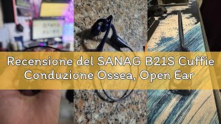 Recensione del SANAG B21S Cuffie Conduzione Ossea, Open Ear Auricolari Wireless Bluetooth 5.4 con Im