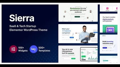 Sierra   SaaS and Tech Startup Elementor WordPress Theme @1000theme