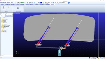 MSC Adams | Machinery: Windshield Wiper Mechanism