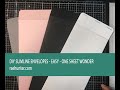 Cardmaking DIY Slimline Card Envelope - Super Easy