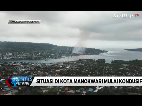 Situasi di Kota Manokwari Mulai Kondusif, Begini Gambar Pantauan Udara